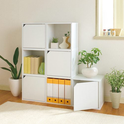 たのめーる】不二貿易 キューブボックス 扉付 幅345×奥行295×高さ345mm