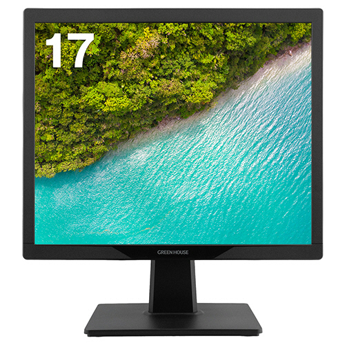 たのめーる】グリーンハウス 17型スクエア フルカラーLED液晶