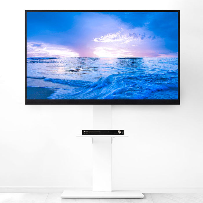 32～77インチ対応] テレビスタンド 隠しキャスター付き 無段階高さ調節