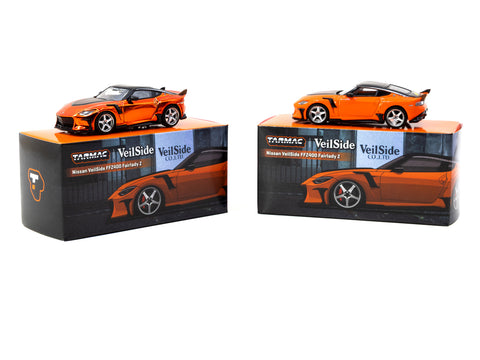 Tarmac Works 1/64 Nissan VeilSide FFZ400 Fairlady Z Orange - GLOBAL64