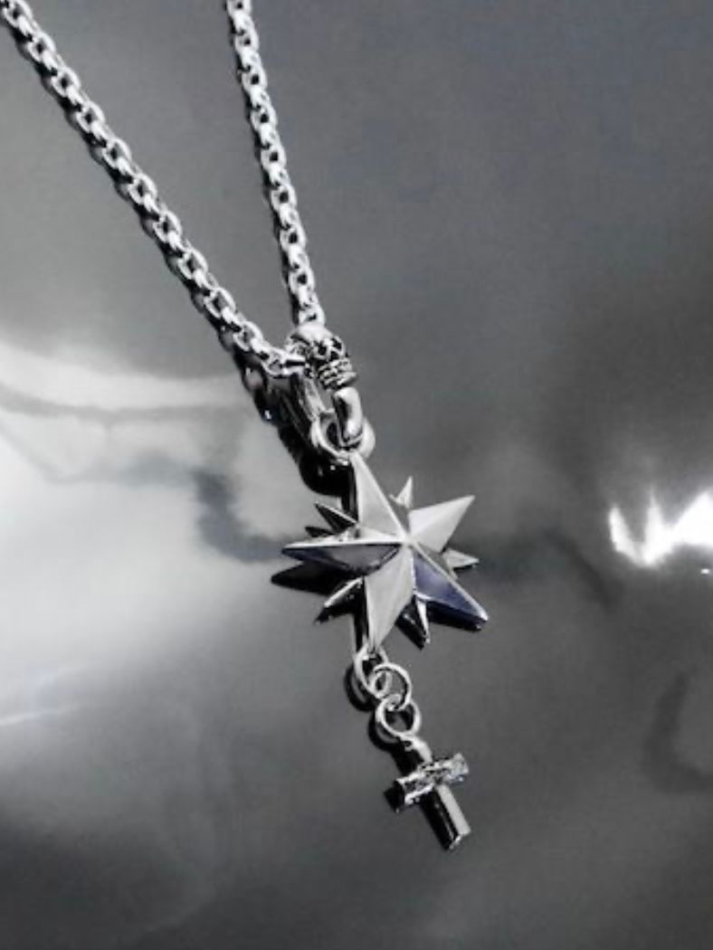 GODSIZE - 《受注生産》10P STAR with CROSS NECKLACE / 10ピークス