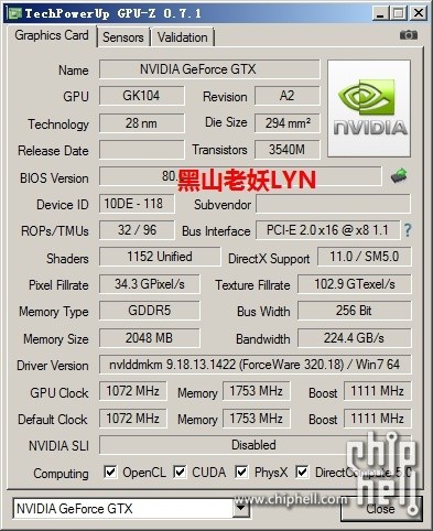 NVIDIA GeForce GTX 760 Specifications Redux | TechPowerUp