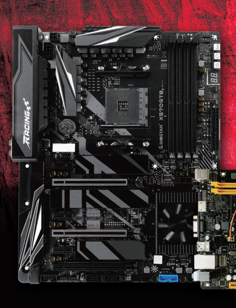 BIOSTAR Racing X570GT8 Zen 2 Motherboard Pictured and Detailed