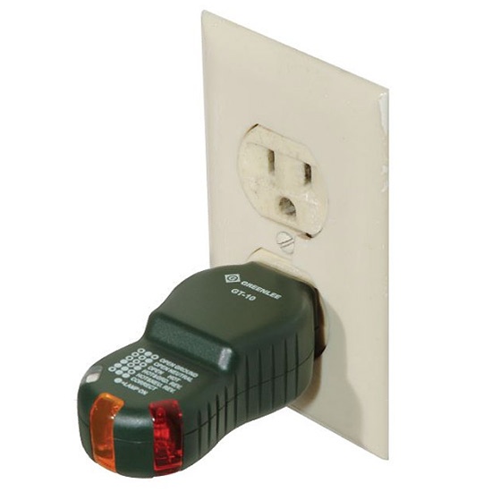 Greenlee GT-10 110V Outlet Circuit Tester with Polarity