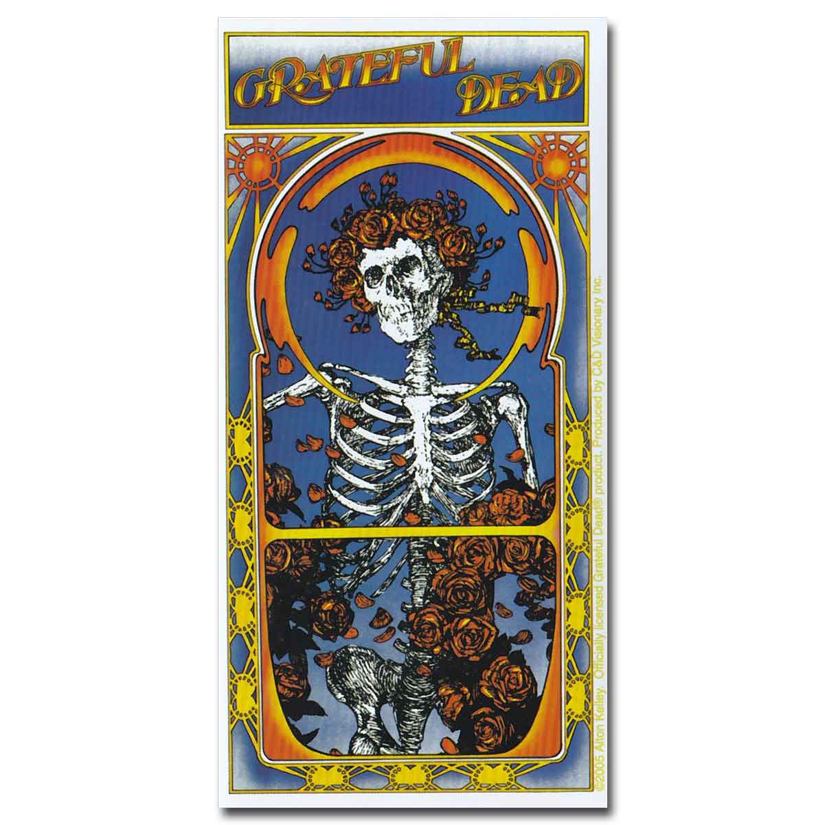 Grateful Dead ステッカー グレイトフル・デッド Skull & Roses Album