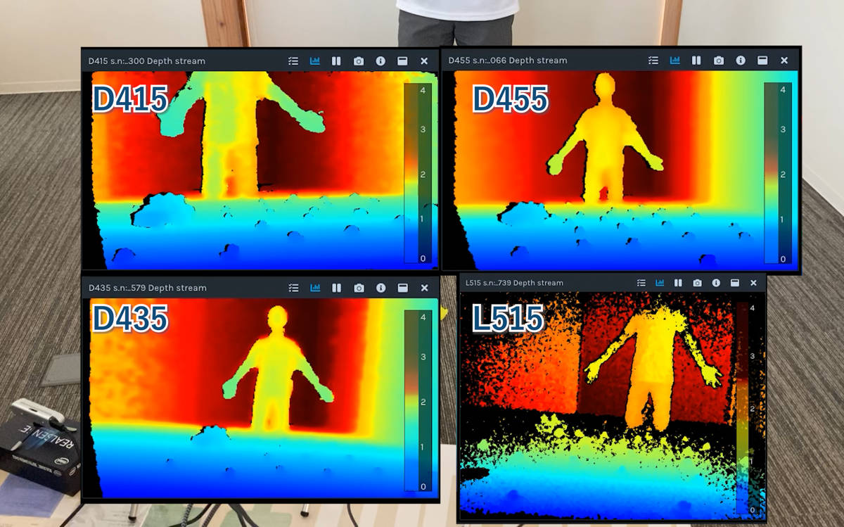 3Dカメラ 8種類を 様々な環境で比較しました 【その② 屋内編】 | 研究