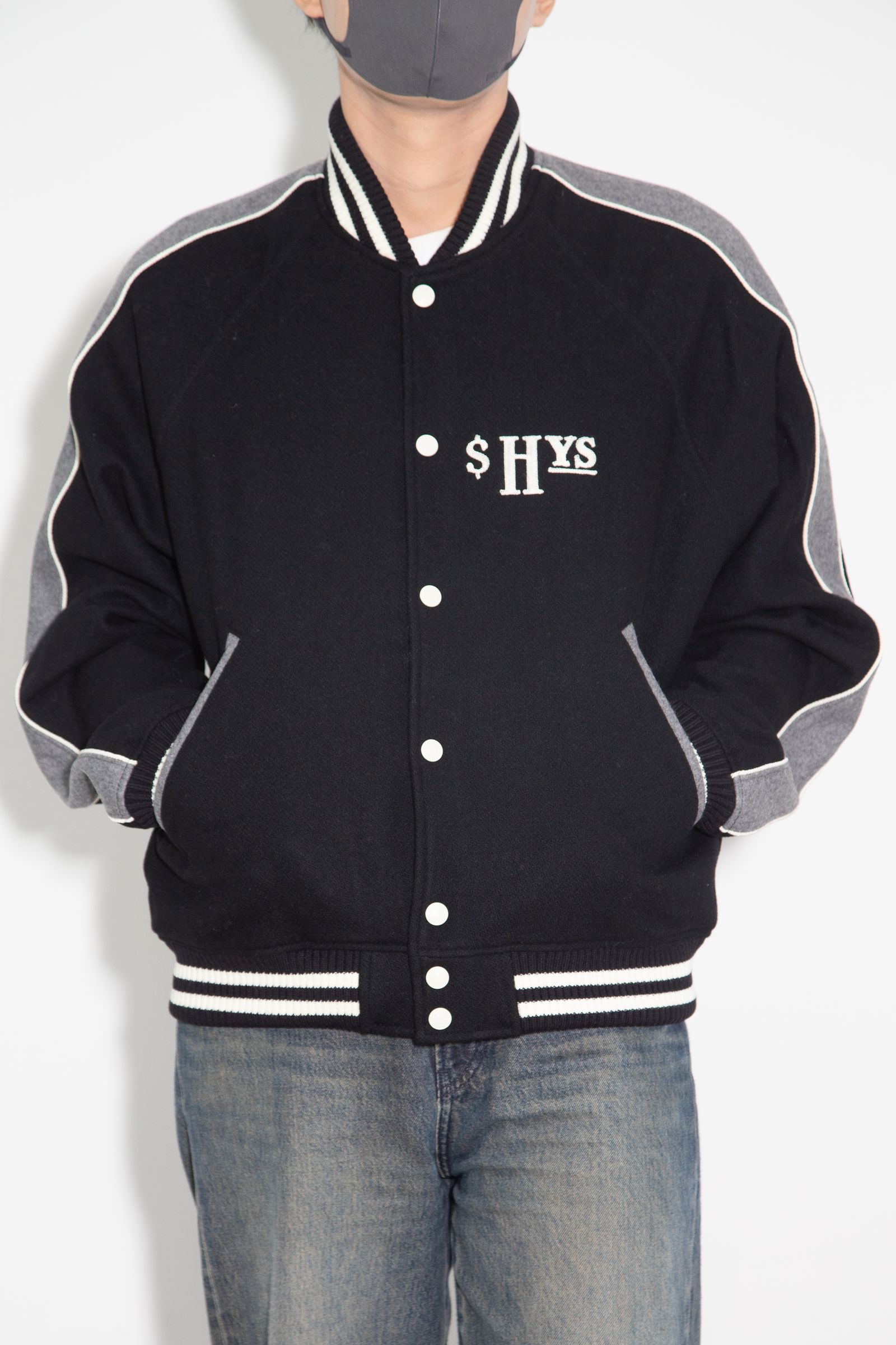 HYSTERIC GLAMOUR - HG REWARD刺繍 スタジャン / ブラック | Tempt