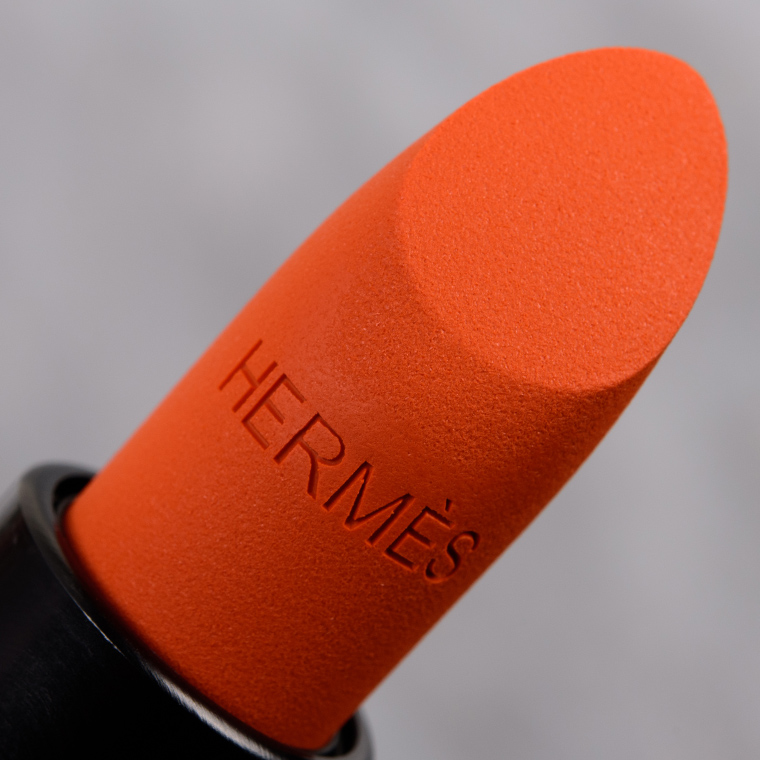 Hermes Orange Boite (33) Rouge Matte Lipstick Review & Swatches