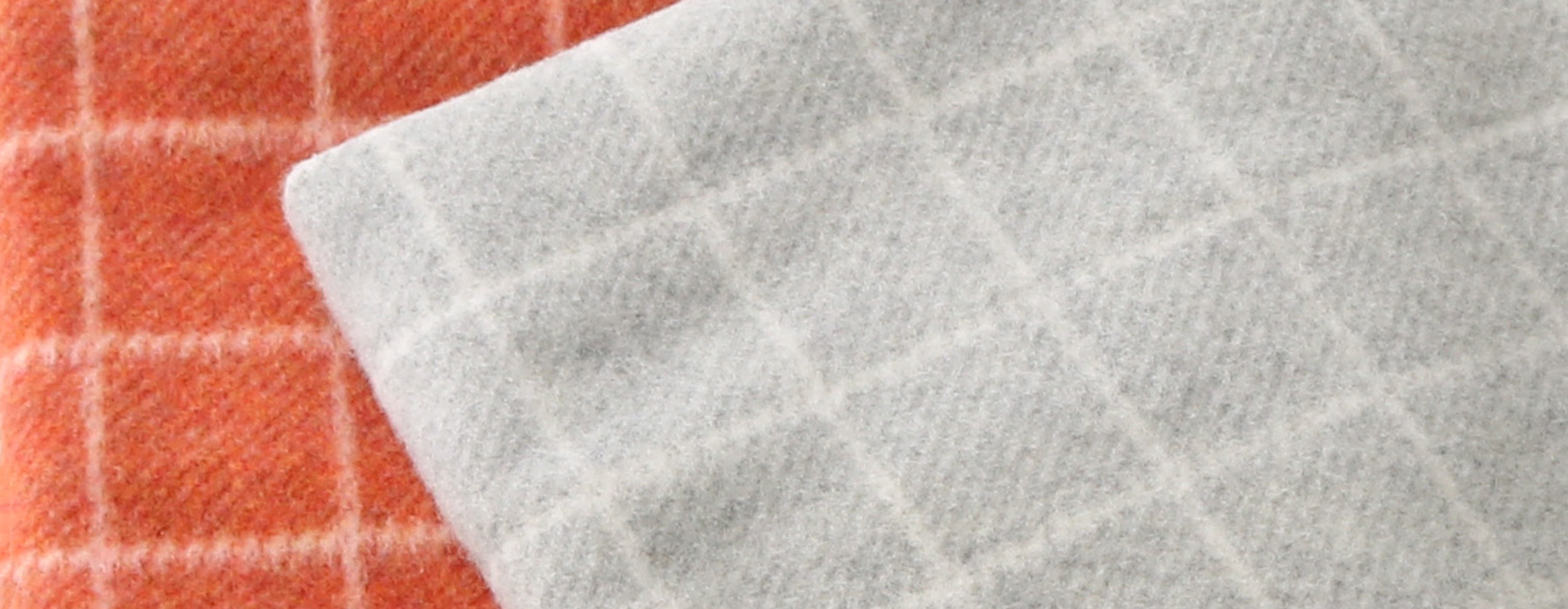 コットンウール スクエアチェックケット: ｜オーガニックコットン