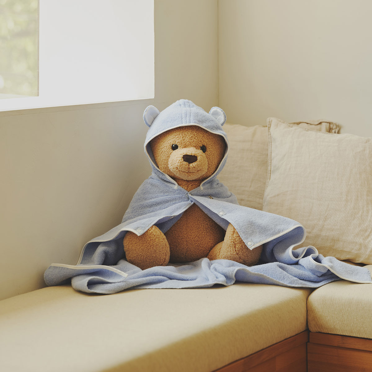 6重ガーゼケット＆フードツキバスタオル＆くまさんセット(FREE FREE