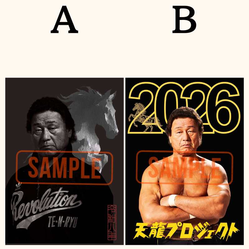 天龍源一郎 直筆サイン入りポートレート 2026 - 天龍プロジェクト