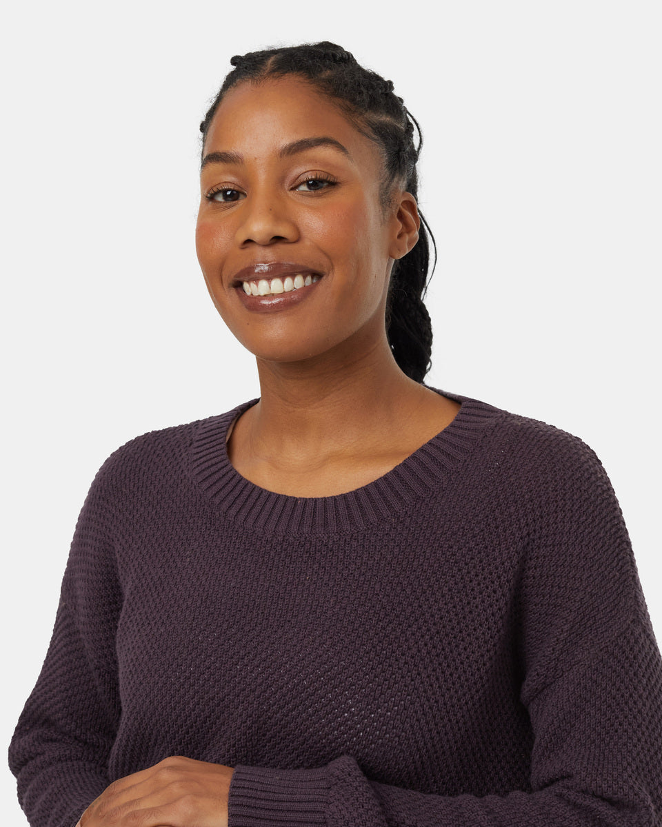 Womens Highline Drop Shoulder Sweater | Organic Cotton