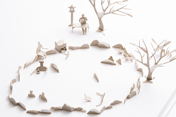 1/100建築模型用添景セット No.62 温泉・露天風呂編 - 製品リスト