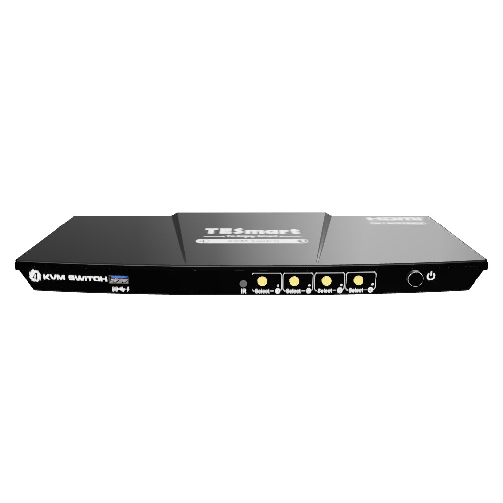 4-Port HDMI 2.1 8K60 KVM Switch for Gaming & Editing | TESmart
