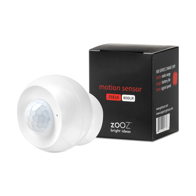 Zooz 800 Series Z-Wave Long Range Motion Sensor ZSE18 800LR with