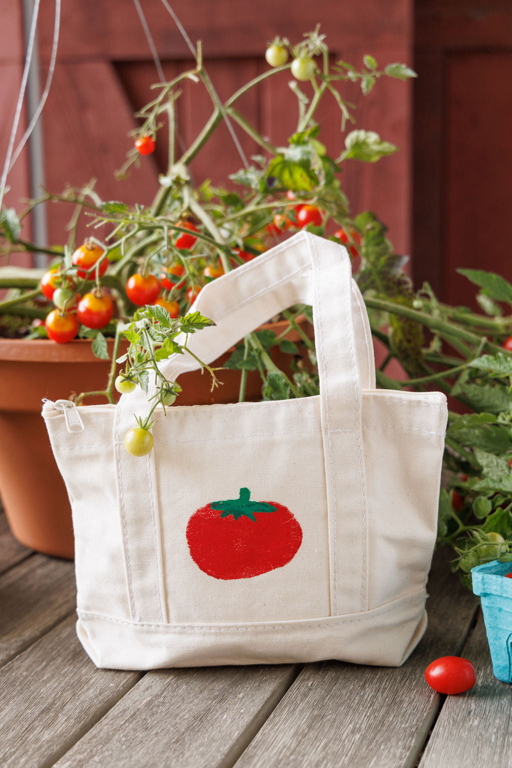 Tomato Mini Zip Tote – The Six Bells