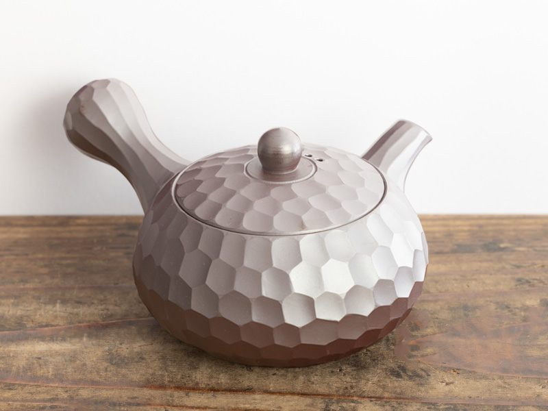 萬古焼 急須 ダイヤカット 伊呂久作 160 ml [POT-23-030-0160