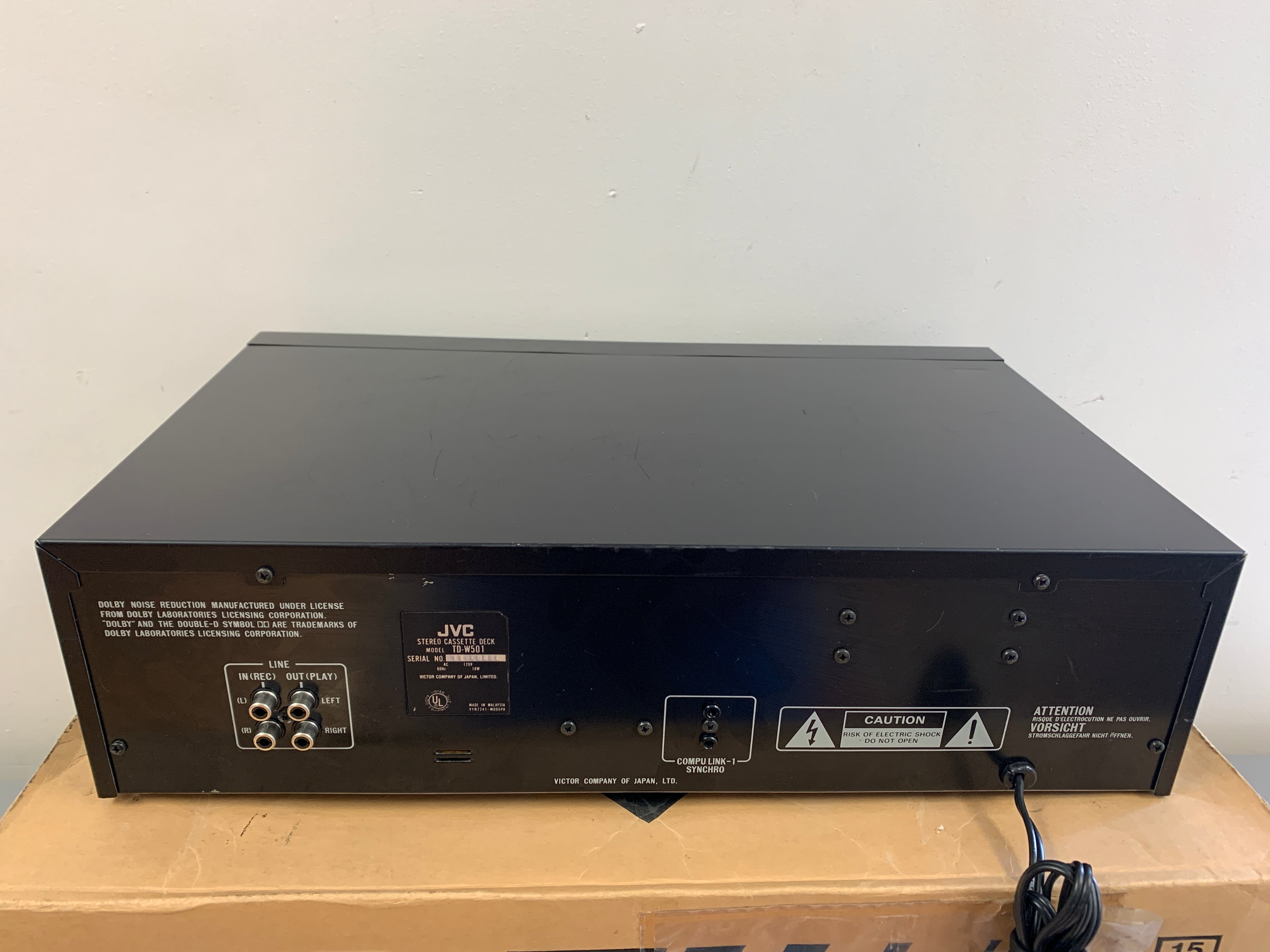 JVC TD-W501 Double Cassette Deck * Original Box – The Turntable Store