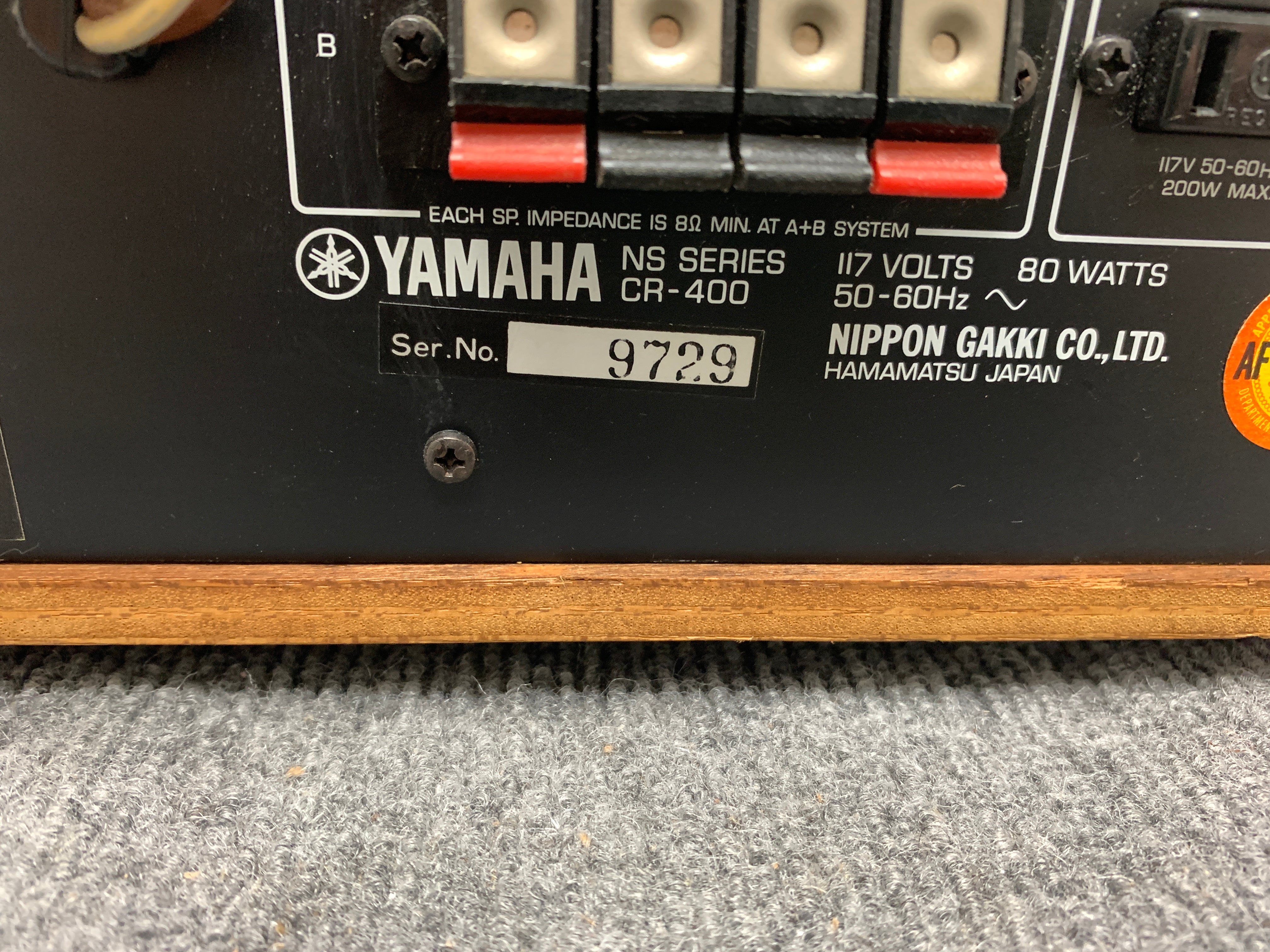 Yamaha CR400 Stereo Receiver – The Turntable Store