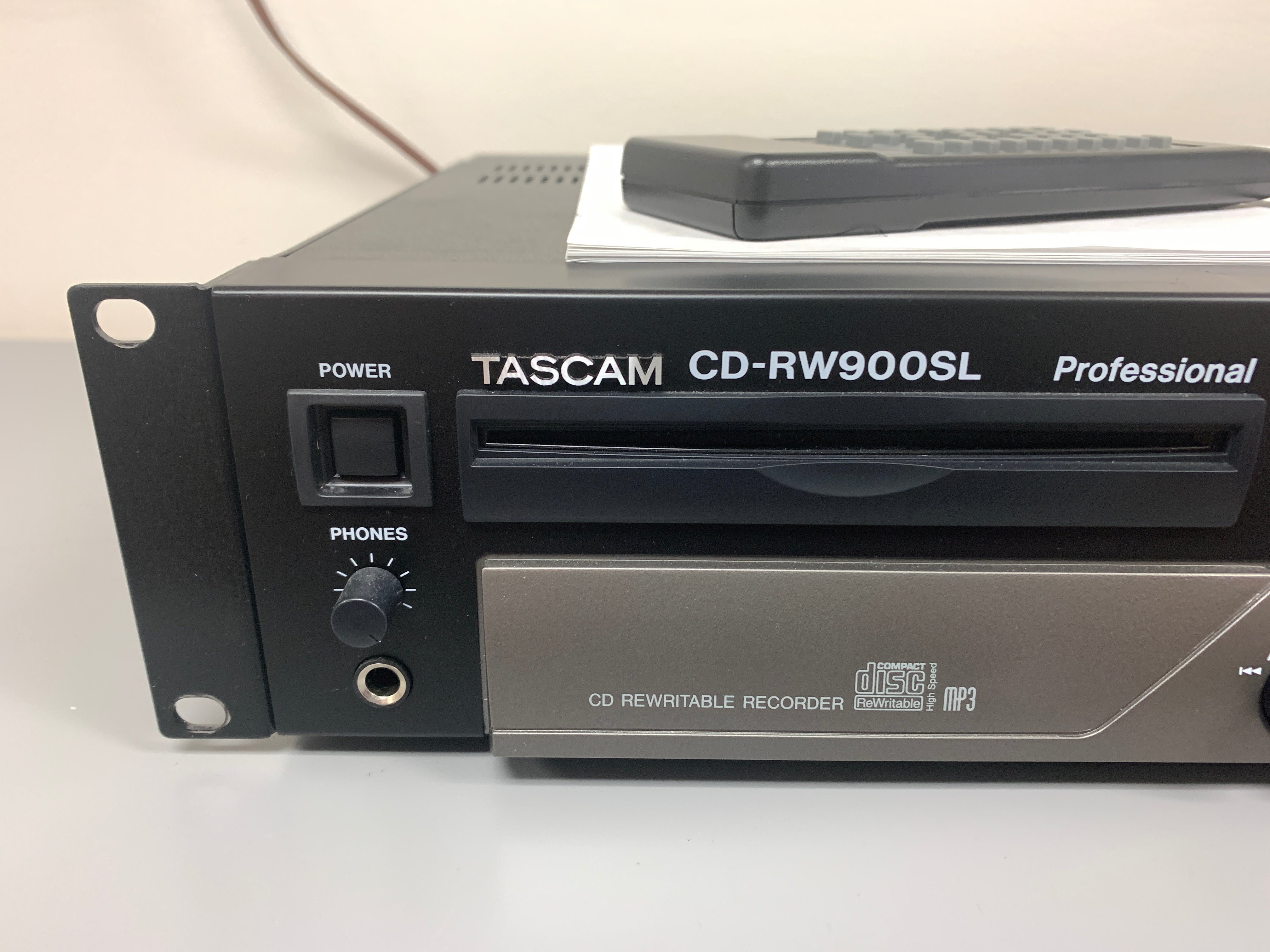 Tascam CD-RW900SL CD Player Recorder * Manual * Remote – The