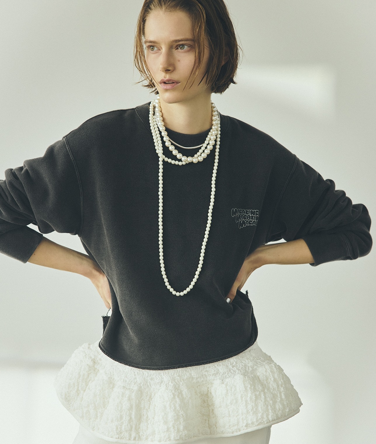 スリーロゴスウェット(A0861UTS001)｜THIRD MAGAZINE (サードマガジン