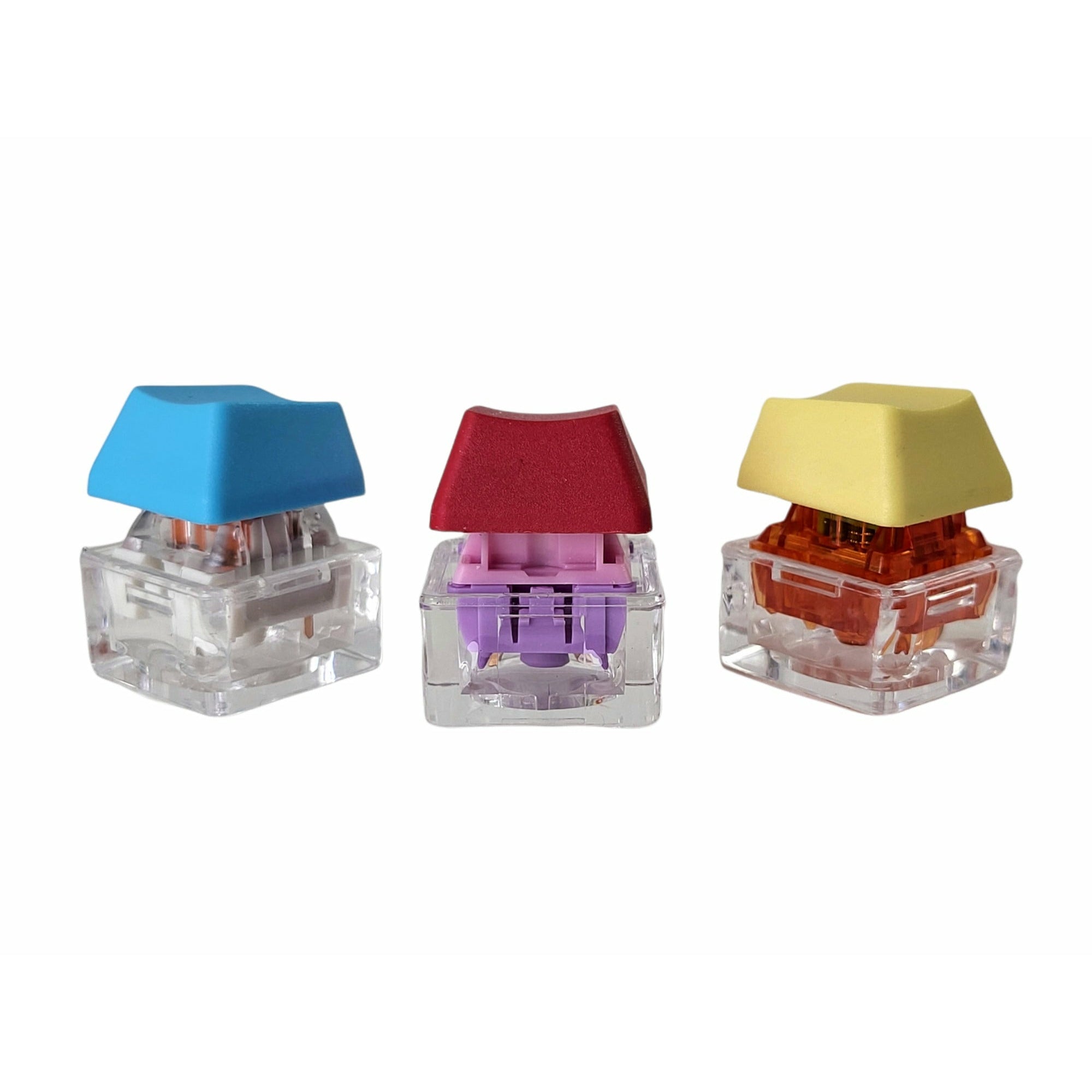 1x Clear Acrylic Base Switch Tester Keychain – Thock King