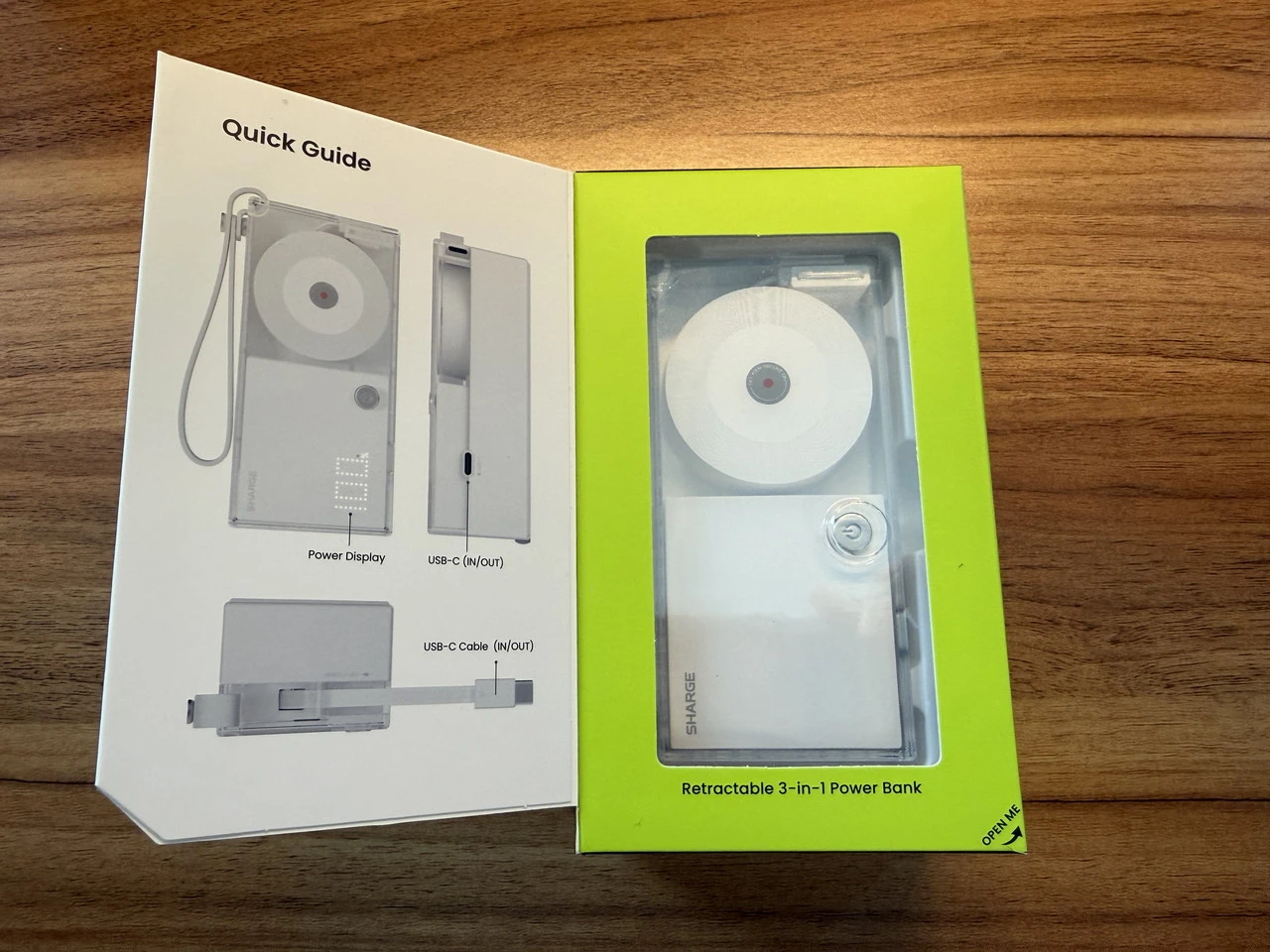 SHARGE 格納式 3-in-1 モバイルバッテリー 実機レビュー！30W対応