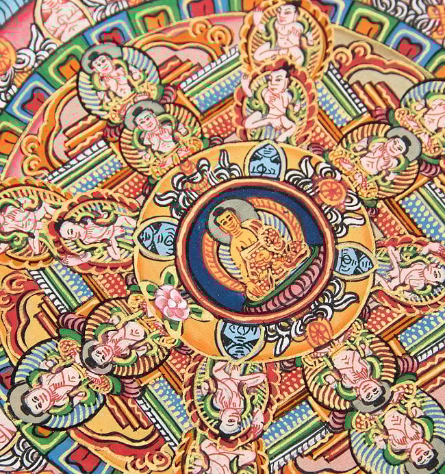 一点物〕タンカ - 五仏曼荼羅[31cm x 39cm] の通販[送料無料