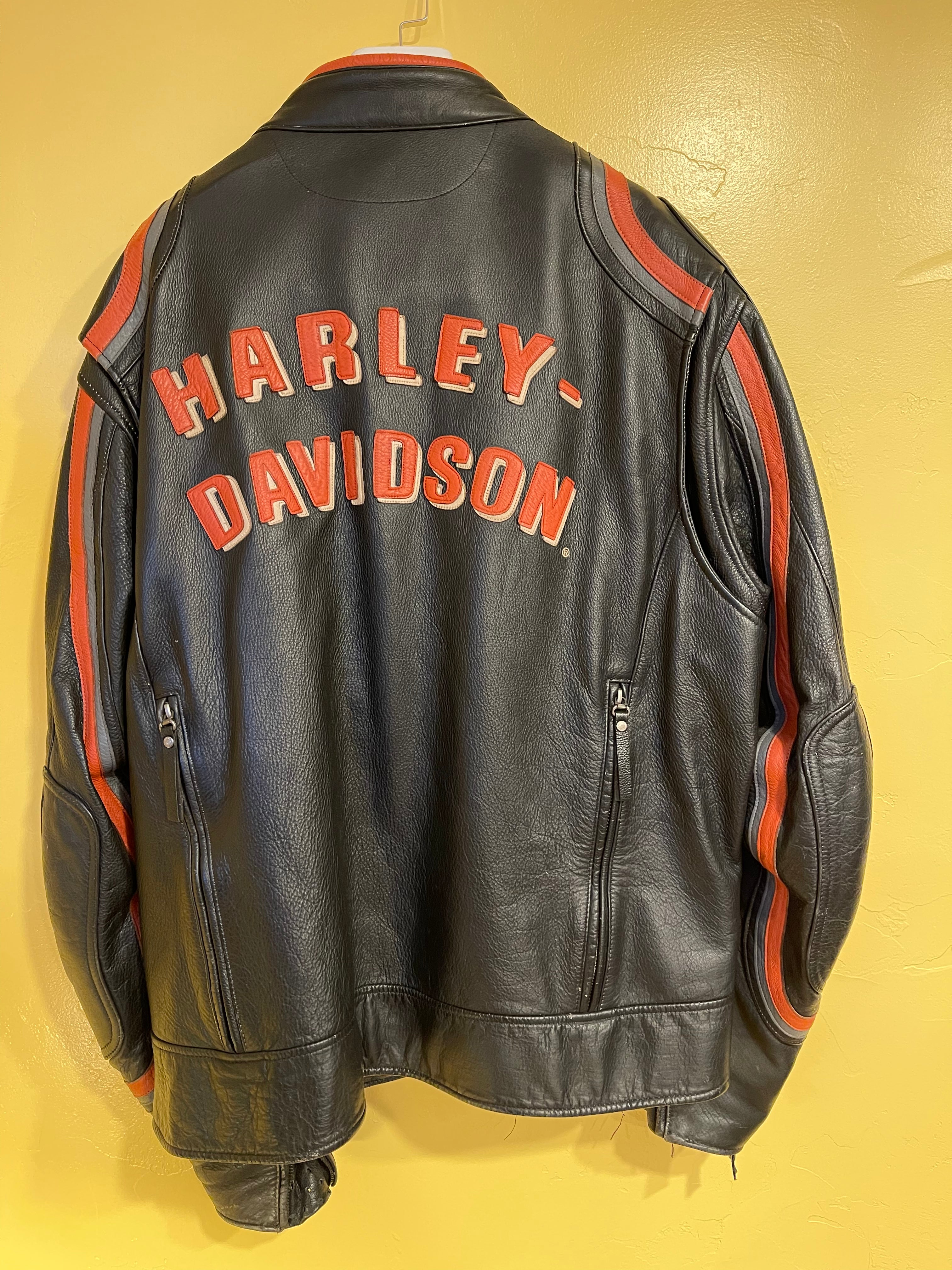 Harley Davidson ORIGIN Leather Jacket 2XL With Armor 97113-07VM