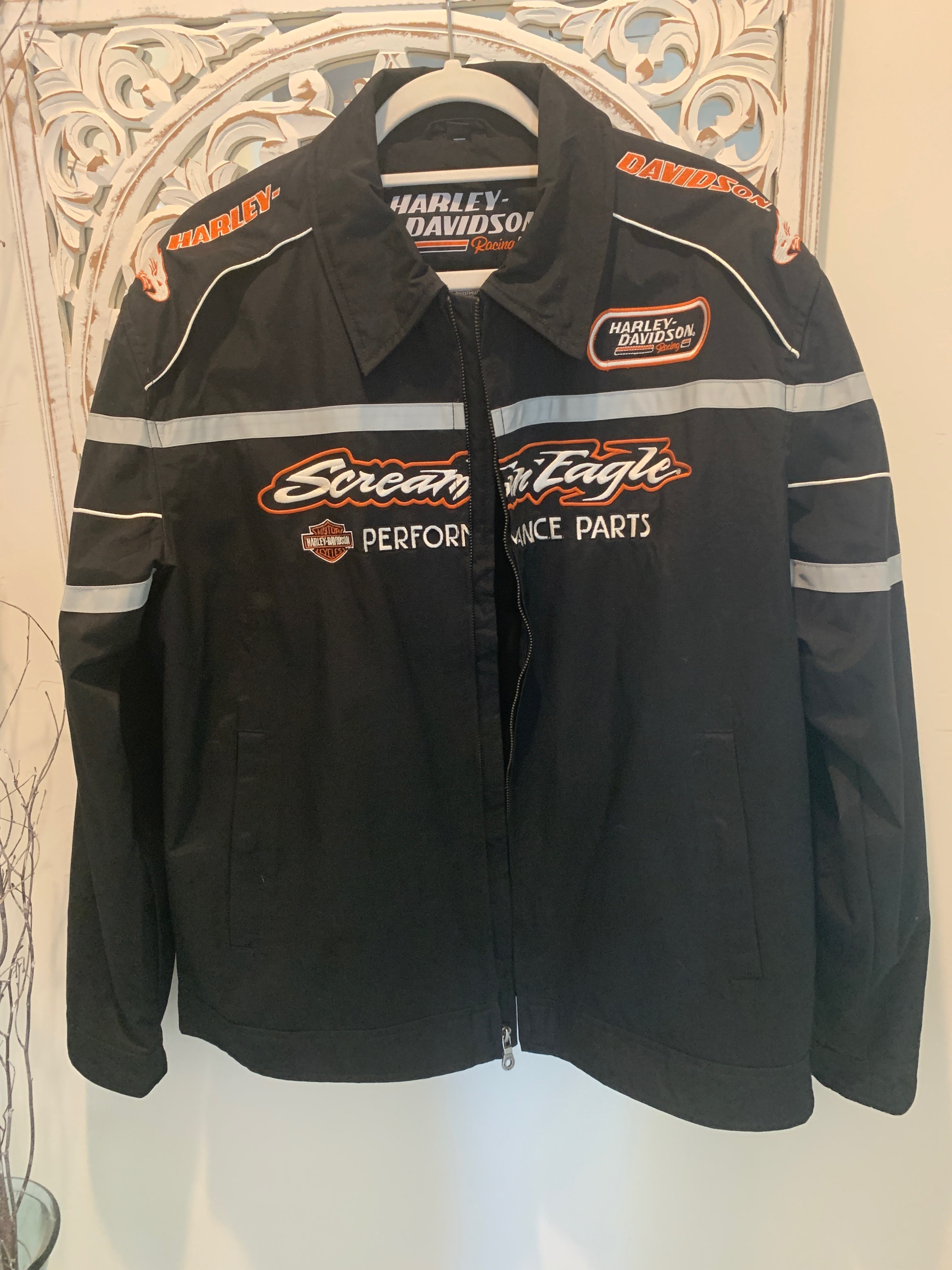 Harley-Davidson Mens XL Black Bird Jacket. 98298-08VM – True Love