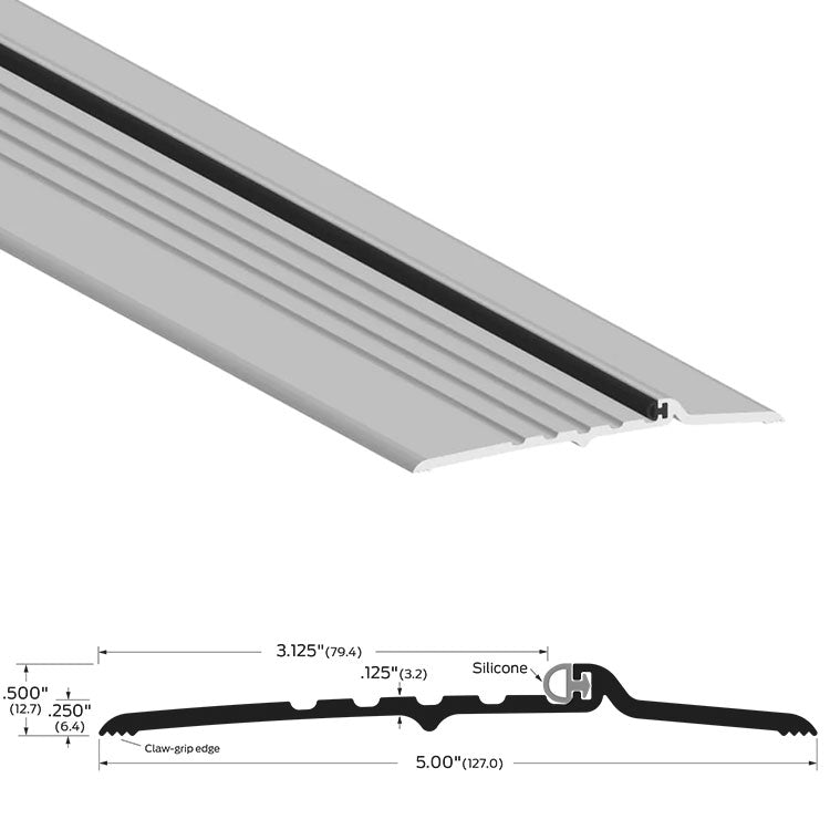 Zero 566A Rabbeted Threshold with Neoprene Stop Seal
