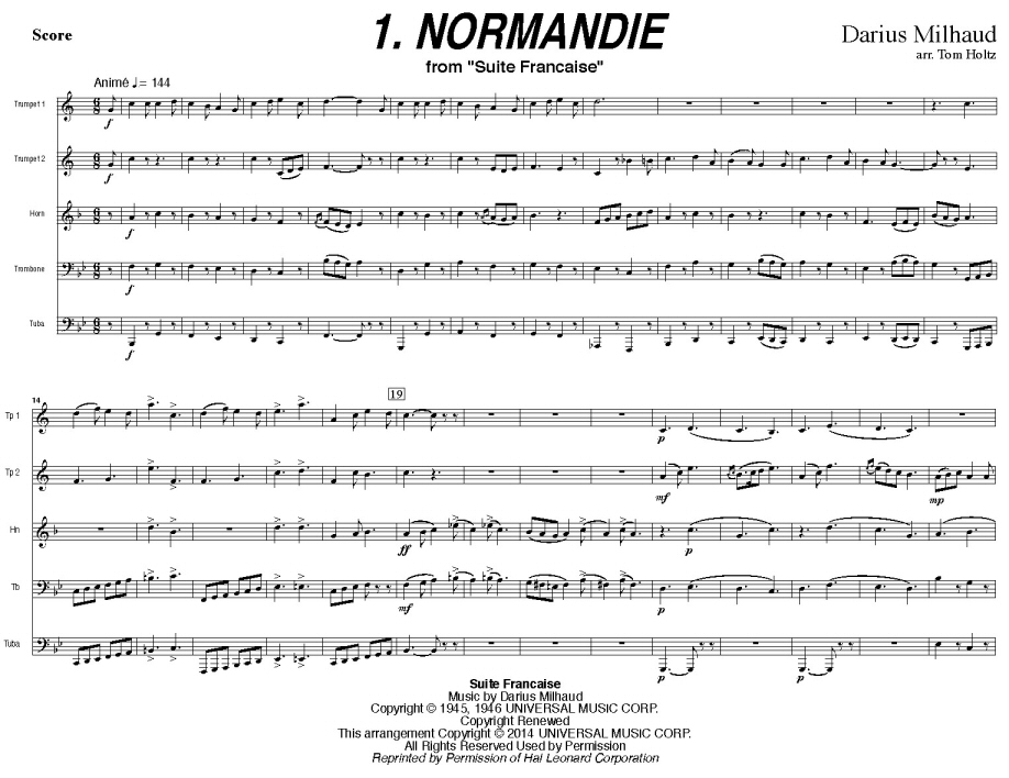 Quintessential Brass Repertoire - Suite Francaise