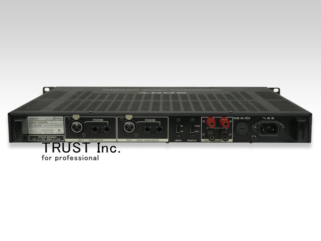 MU-A051 / Power Amplifier【中古放送用・業務用 映像機器・音響機器の