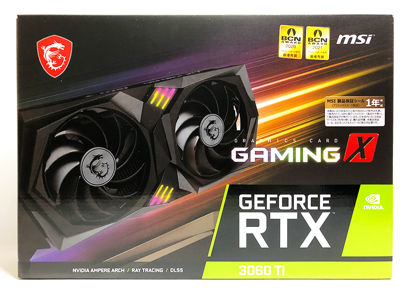 MSI GeForce RTX 3060 Ti GAMING X 8G LHR グラフィックスボード
