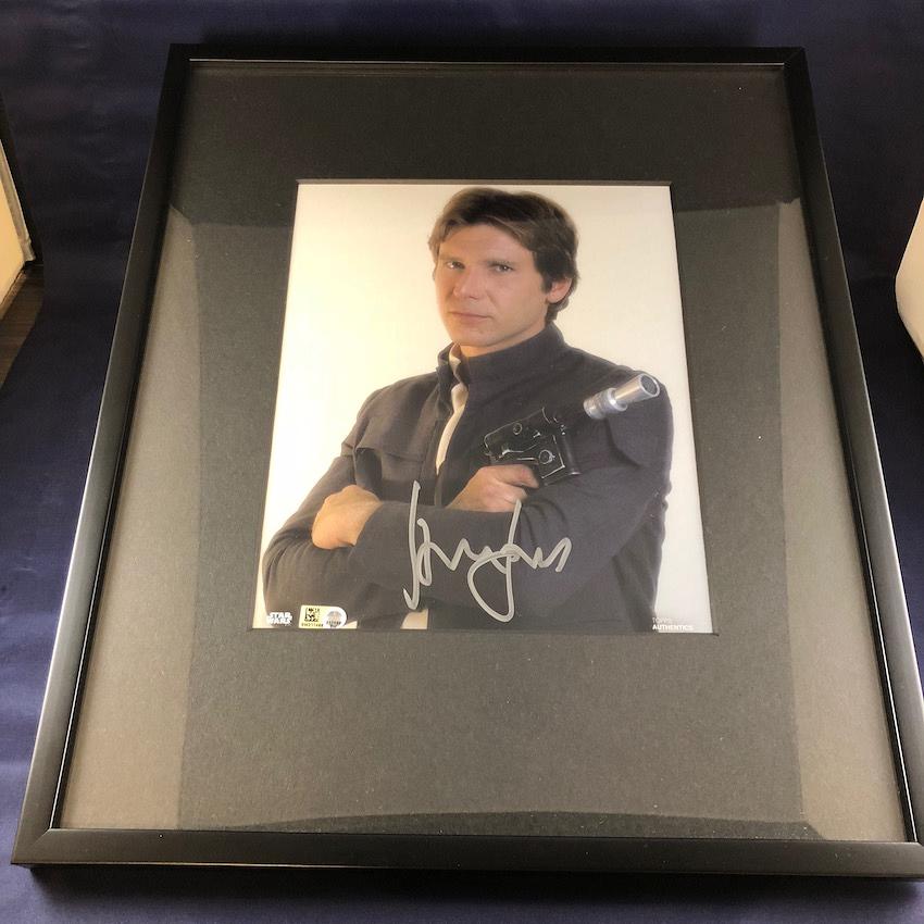 直筆サイン入り TOPPS スターウォーズ オフィシャルフォト ハン・ソロ