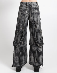 ZIP LOCK PANT STORM WASH BLACK DENIM – trashandvaudeville