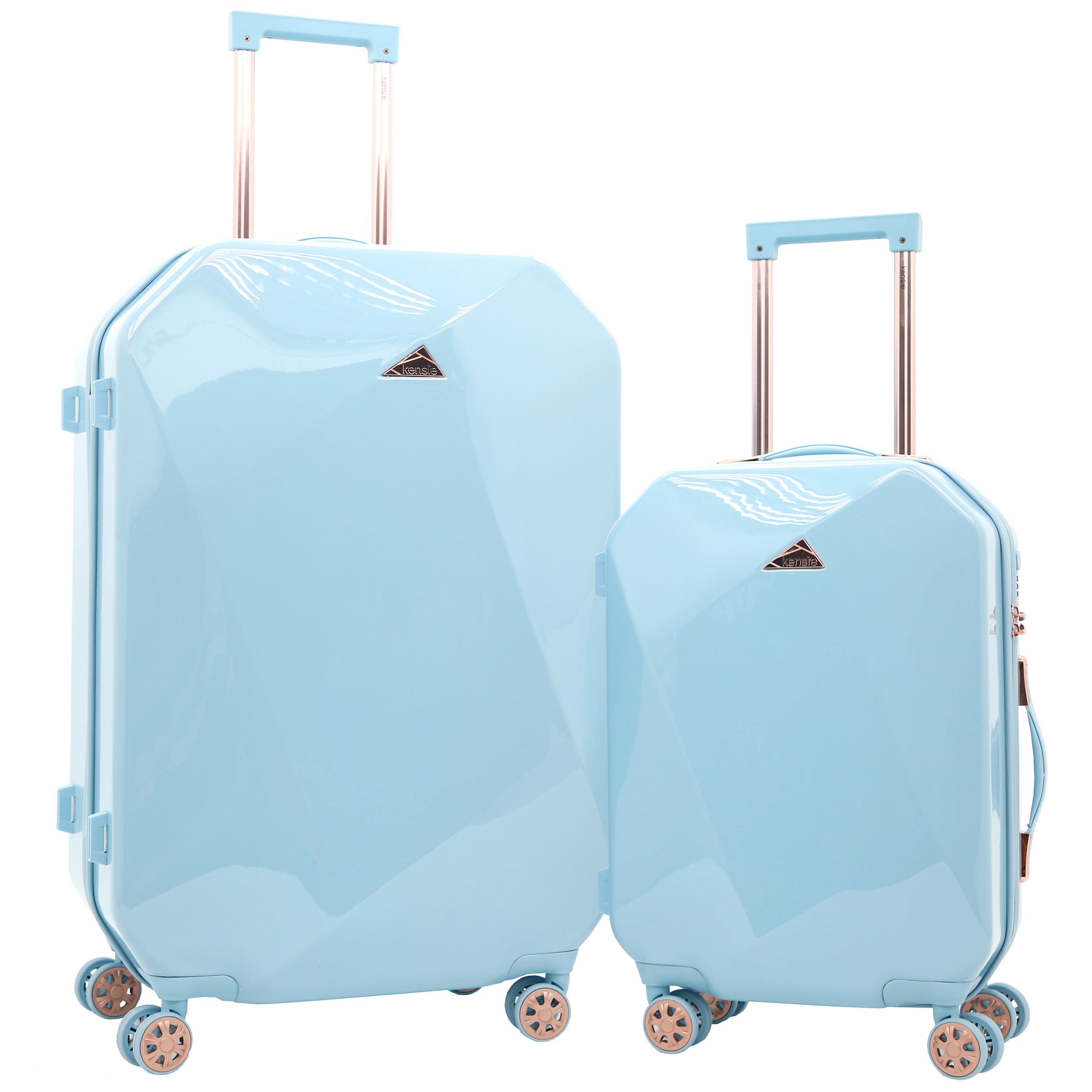 kensie Gemstone 2-Piece Set (28″+20″) | 360° Spinner, TSA Lock