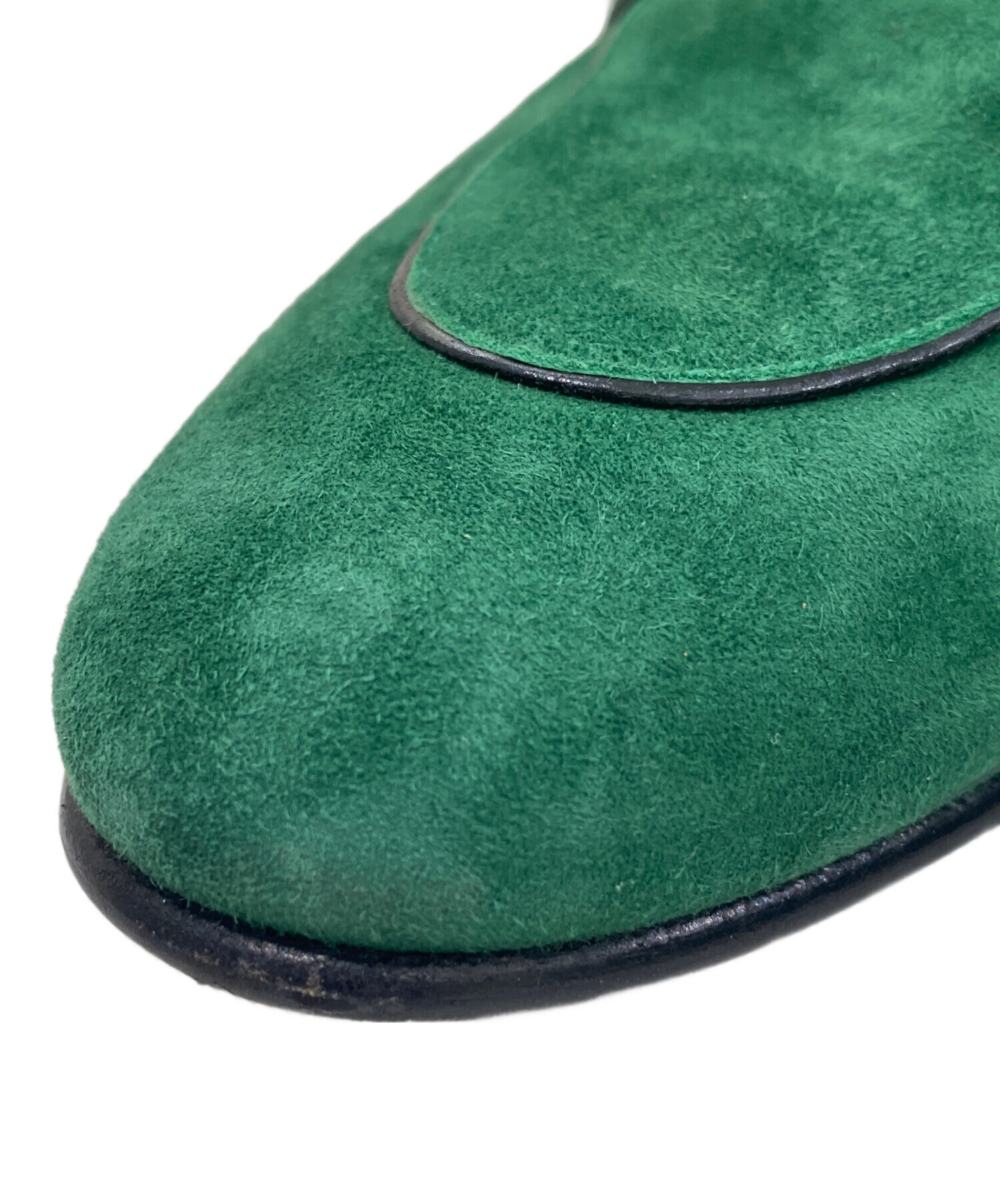 中古・古着通販】HERMES (エルメス) モカシンパリ グリーン×シルバー