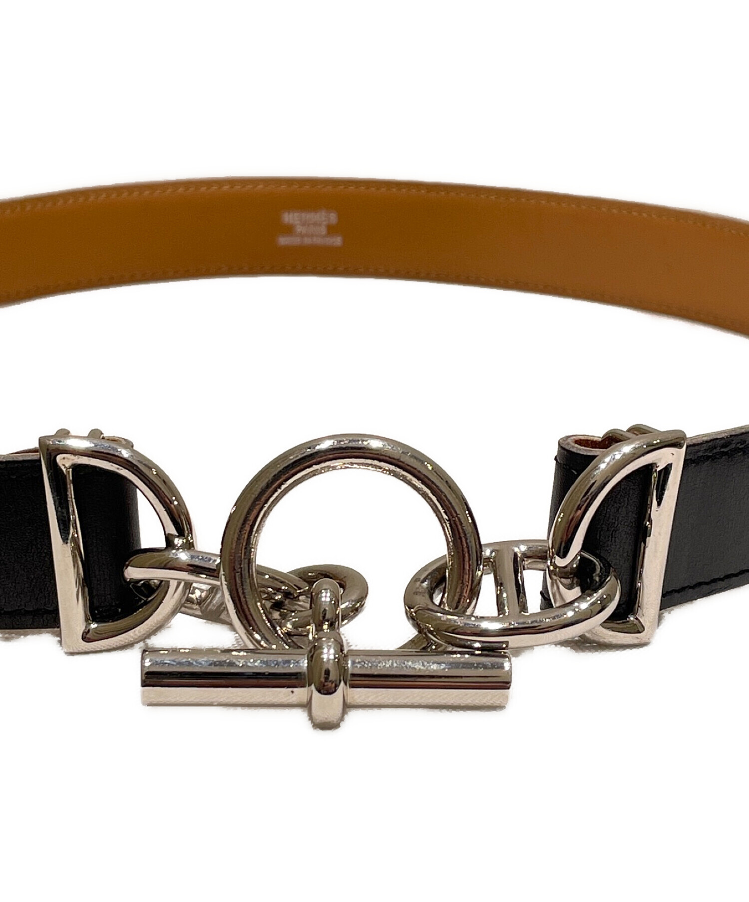 中古・古着通販】HERMES (エルメス) シェーヌダンクルベルト ブラック