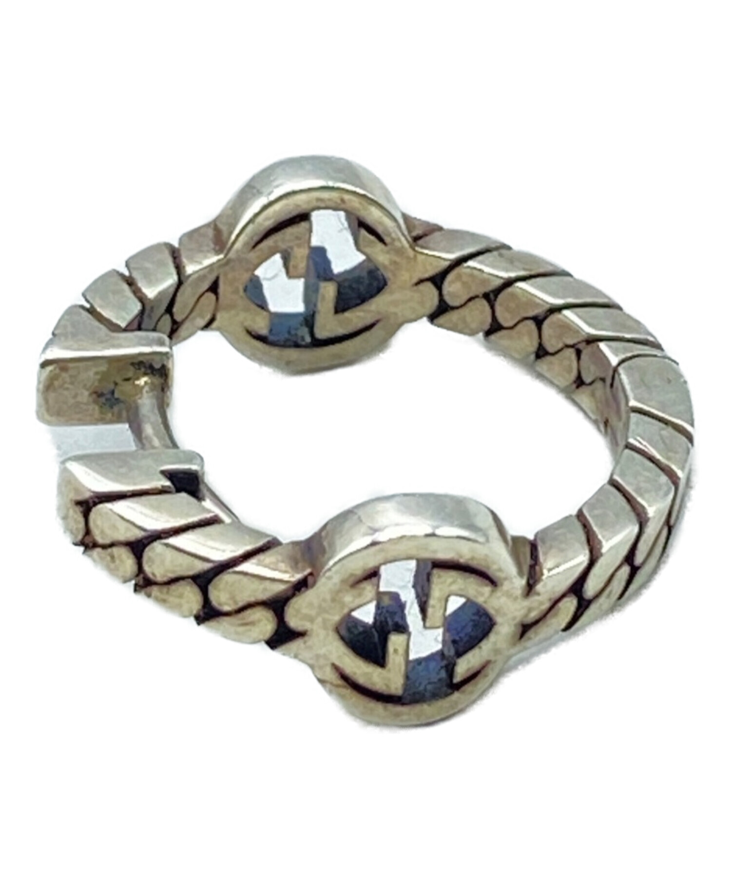 中古・古着通販】GUCCI (グッチ) インターロッキングGフープピアス