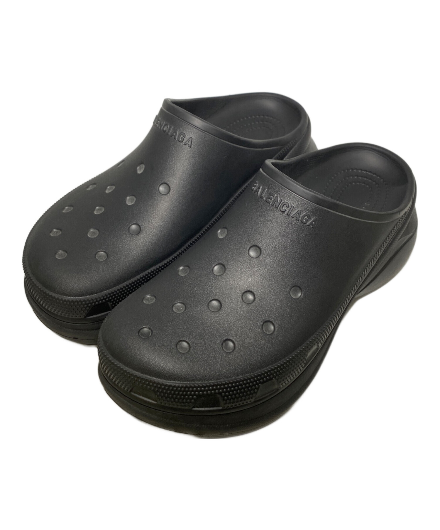 中古・古着通販】BALENCIAGA (バレンシアガ) CROCS ミュール ブラック