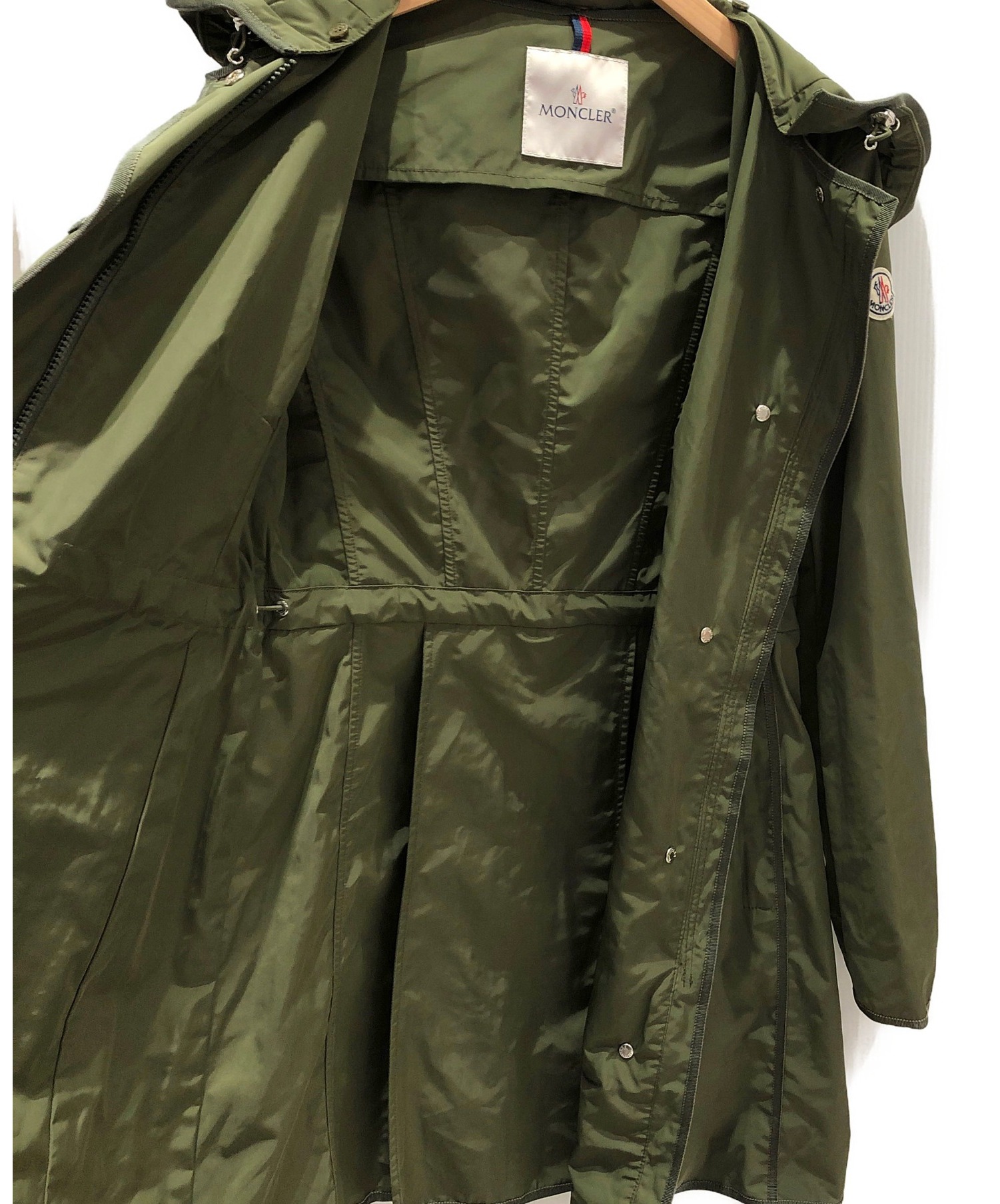 中古・古着通販】MONCLER (モンクレール) ナイロンコート カーキ