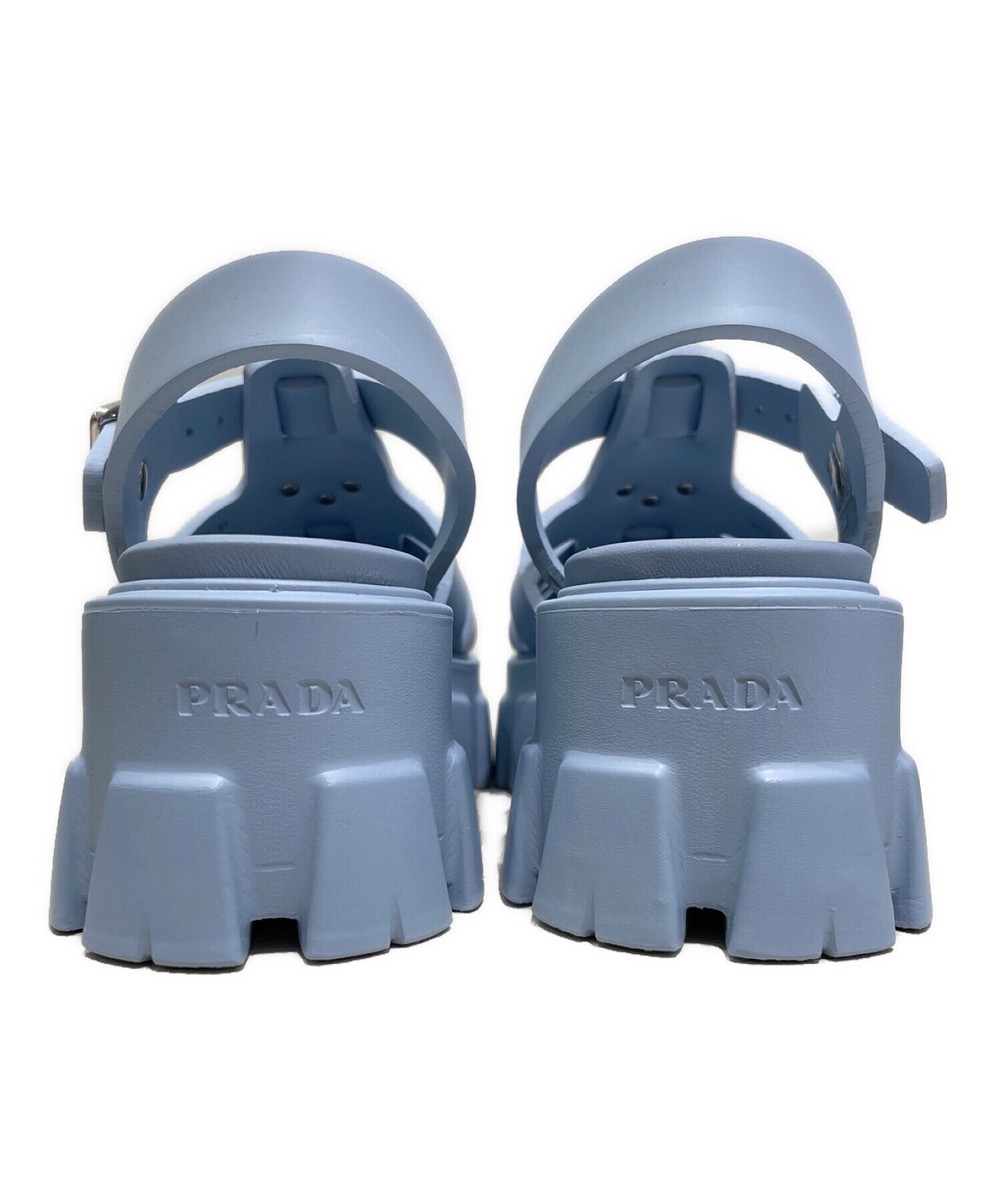 中古・古着通販】PRADA (プラダ) フォームラバーサンダル ライトブルー