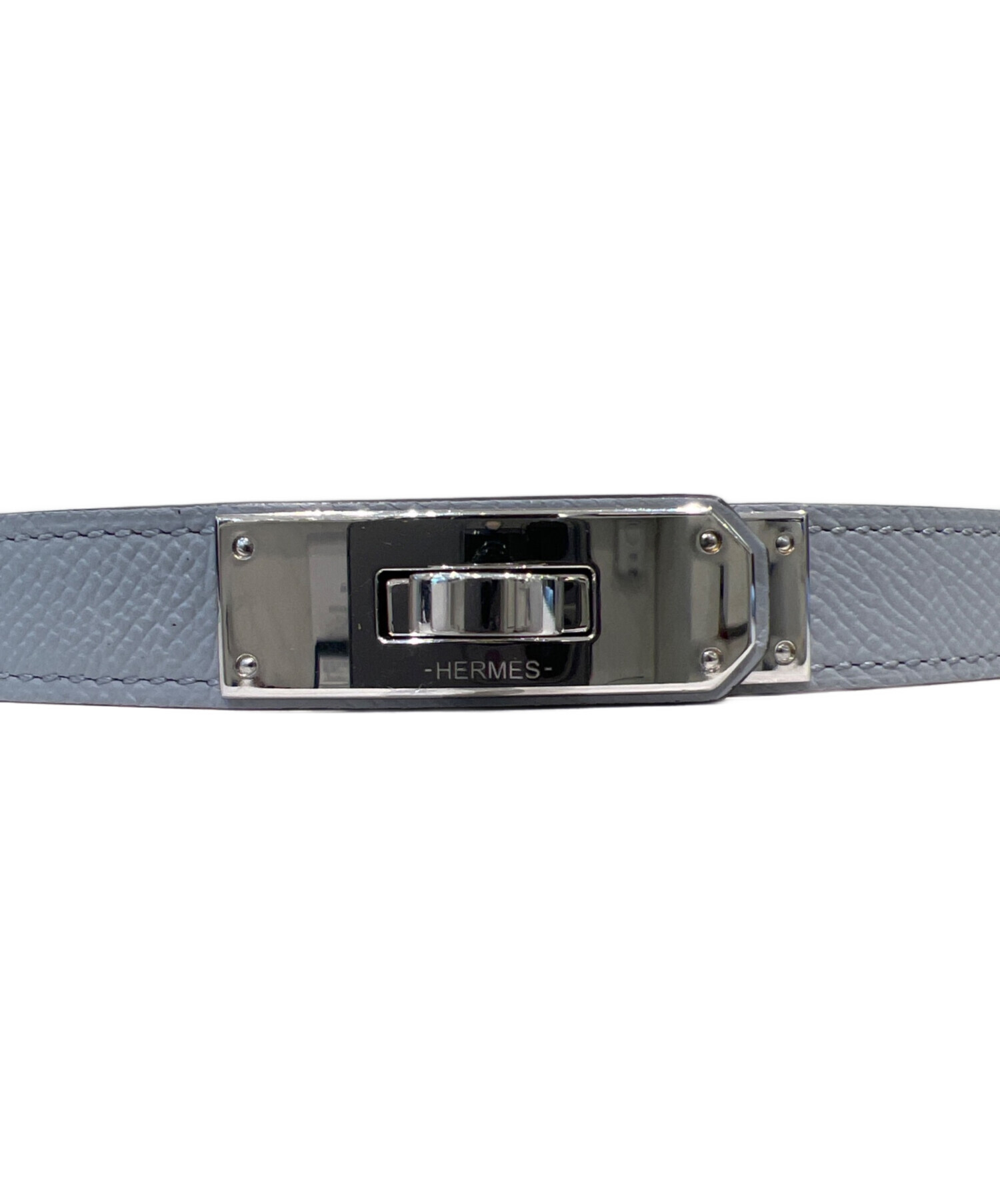 中古・古着通販】HERMES (エルメス) ケリーベルト 18mm ブルーグラシエ