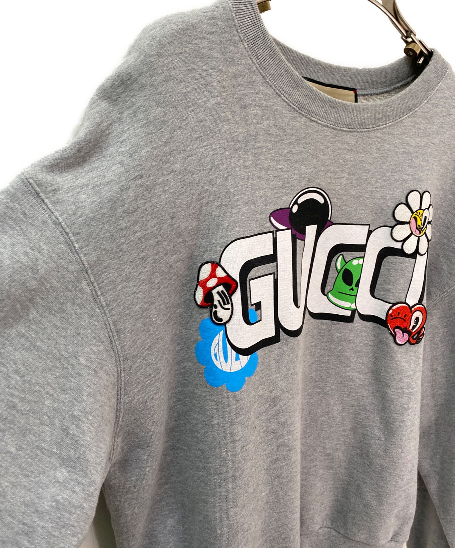 中古・古着通販】GUCCI (グッチ) 刺繍パッチプリントロゴスウェット