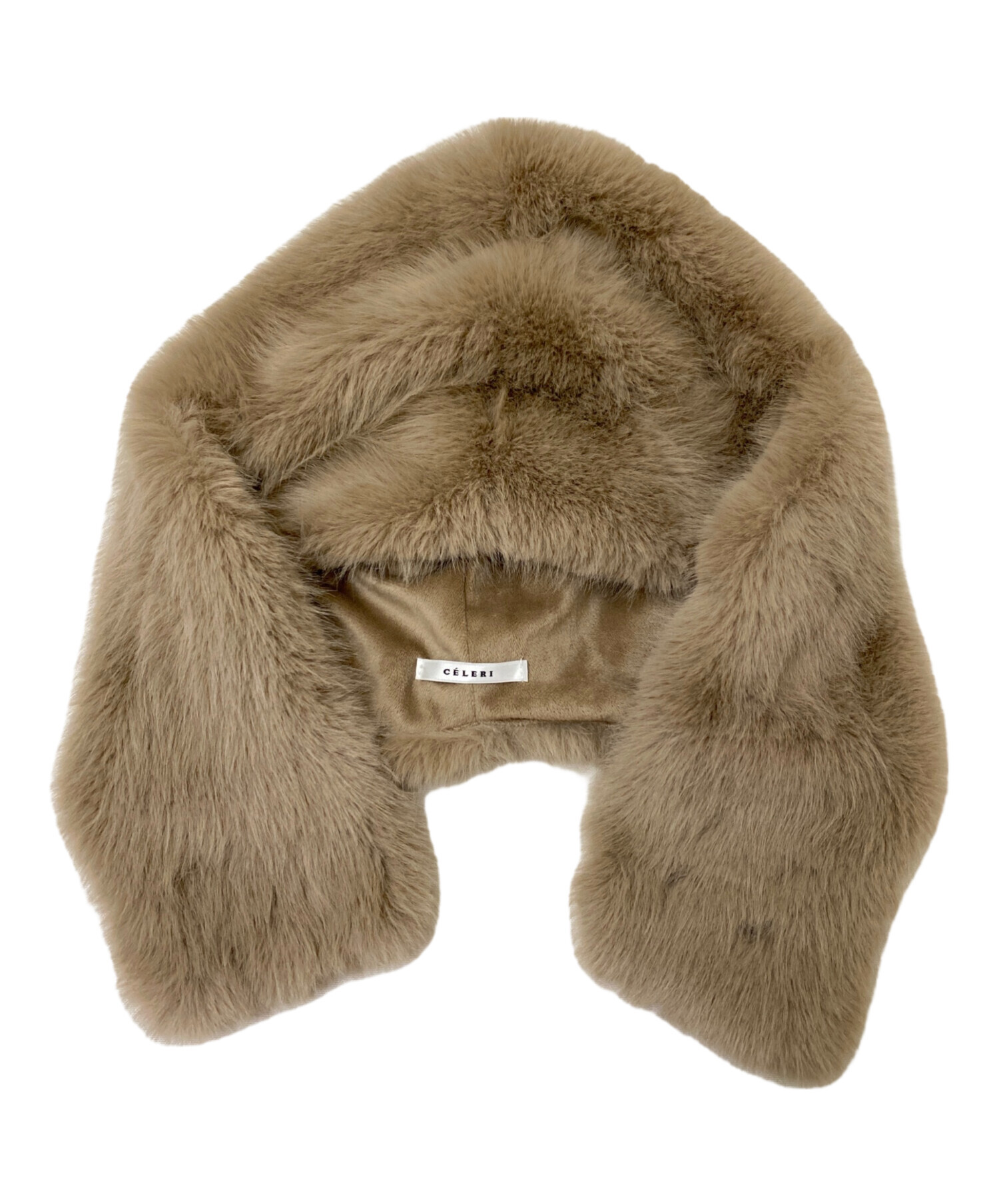 中古・古着通販】CELERI (セルリ) ファーバラクラバ ベージュ サイズ