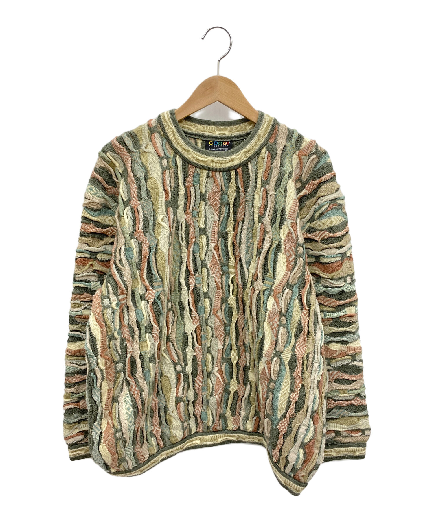 中古・古着通販】Coogi (クージー) 3Dニット マルチカラー サイズ:L