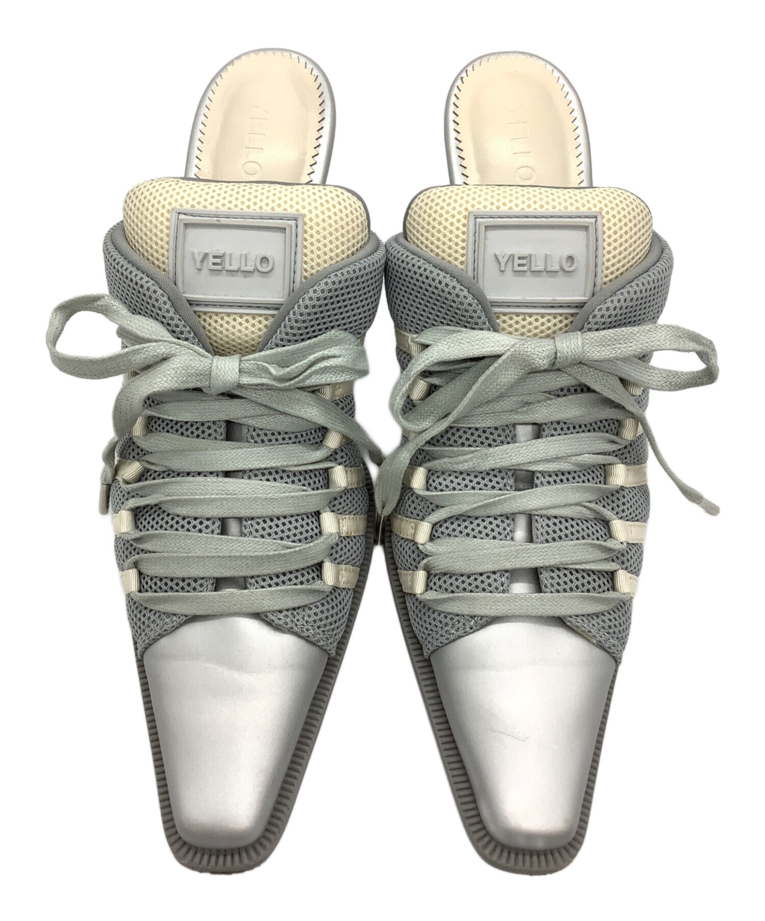 中古・古着通販】YELLO (イエロー) スニーカーミュール シルバー