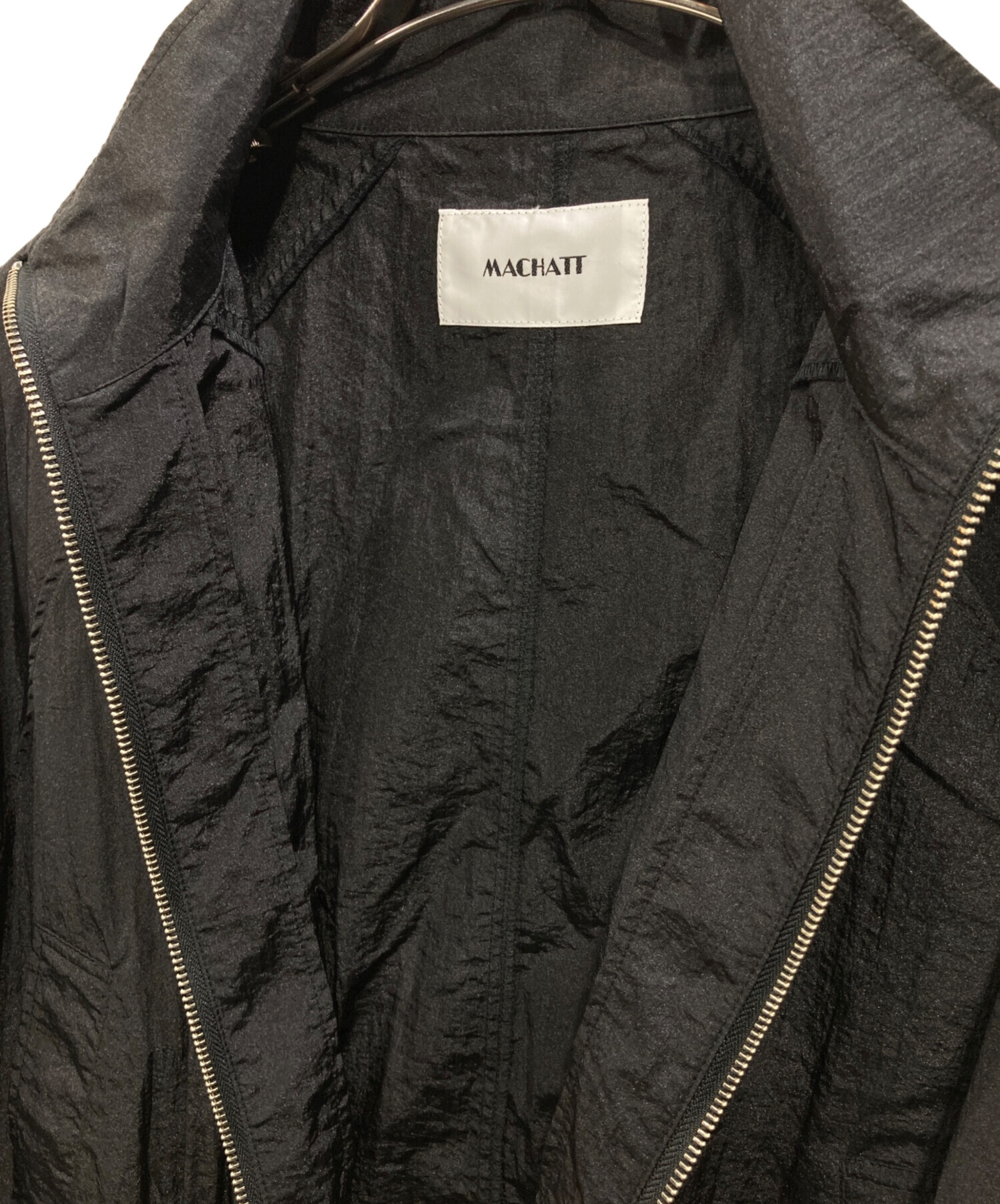 中古・古着通販】machatt (マチャット) ナイロンジップブルゾン