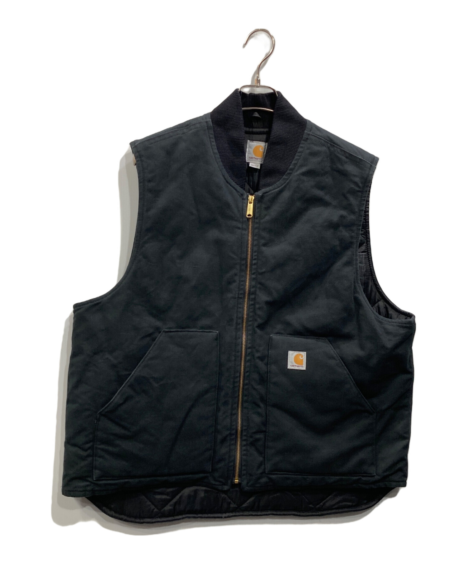 中古・古着通販】CarHartt (カーハート) ダックベスト ブラック サイズ